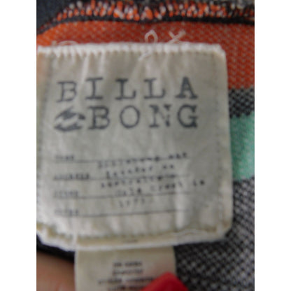 Billabong Knit Cardigan Boho Aztec Southwestern Open Front M