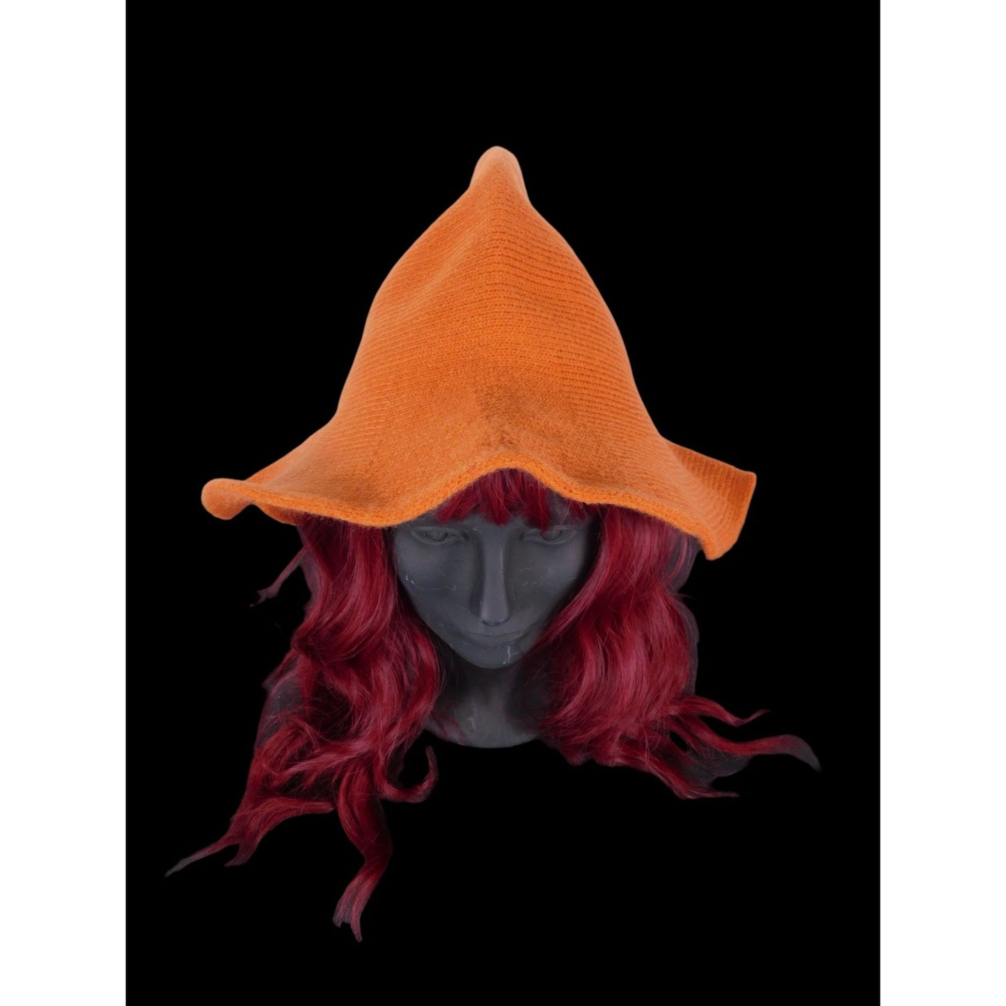 Orange Woven Wool Blend Witch Hat - Adult Ritual & Everyday Wear - New