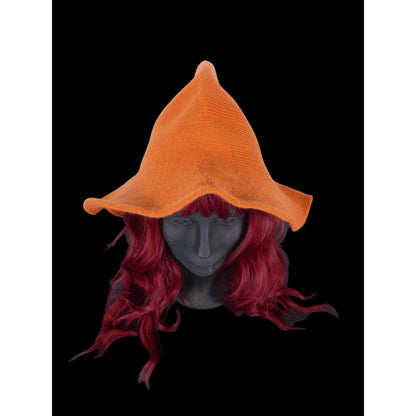 Orange Woven Wool Blend Witch Hat - Adult Ritual & Everyday Wear - New