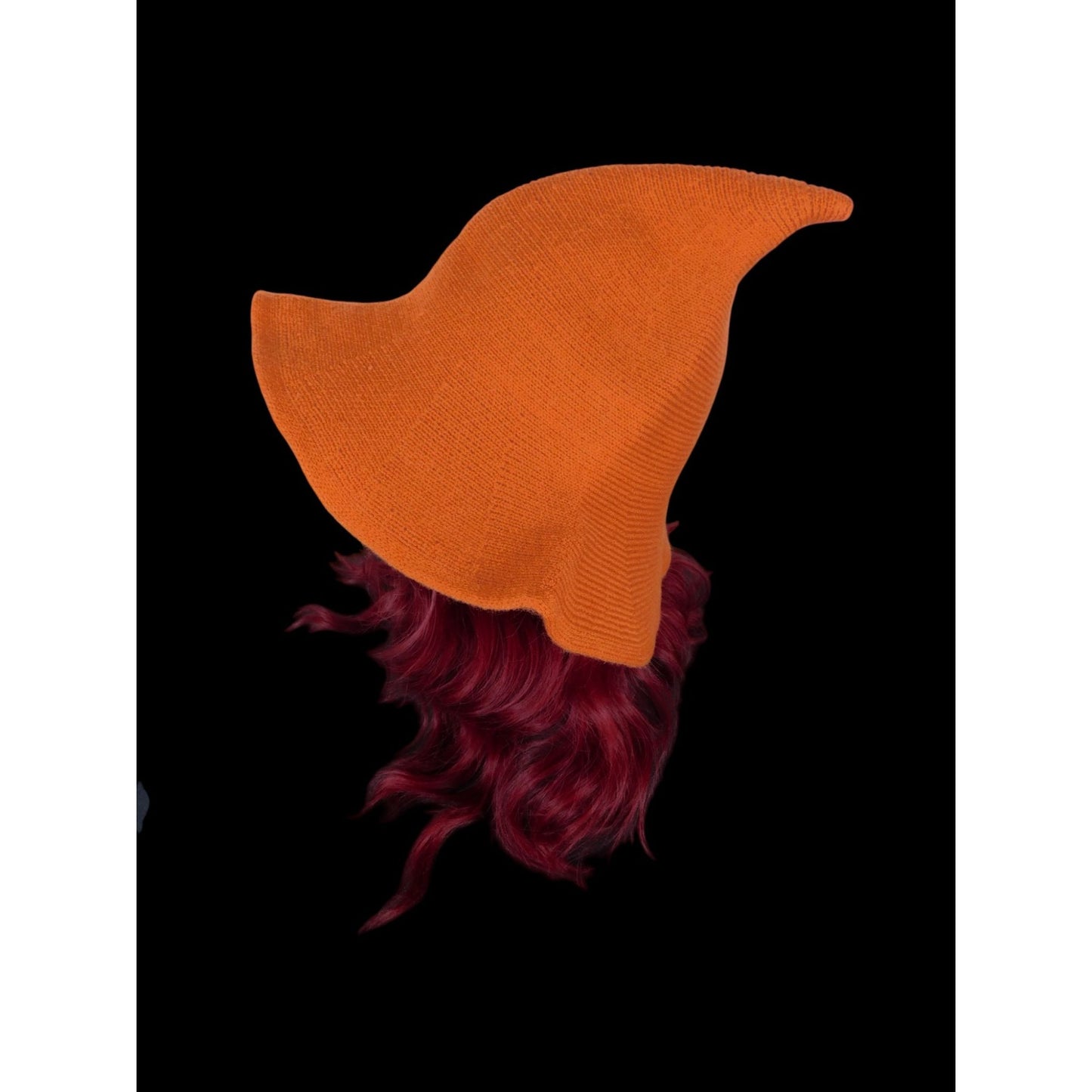 Orange Woven Wool Blend Witch Hat - Adult Ritual & Everyday Wear - New