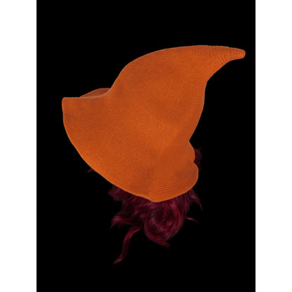 Orange Woven Wool Blend Witch Hat - Adult Ritual & Everyday Wear - New