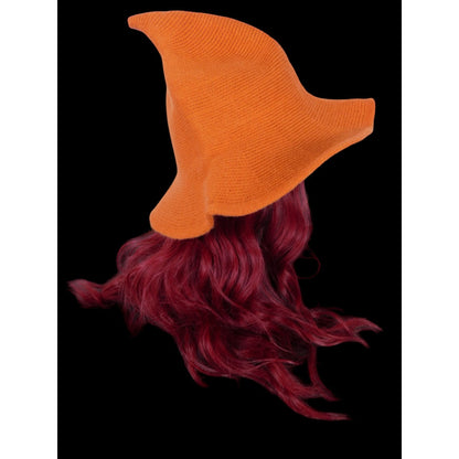 Orange Woven Wool Blend Witch Hat - Adult Ritual & Everyday Wear - New