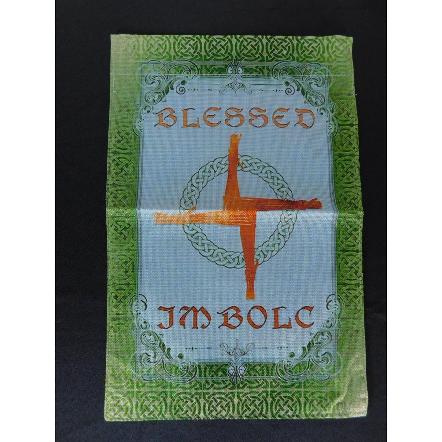 Blessed Imbolc Garden Flag Pagan Wiccan Brigid's Cross Celtic Sabbat Outdoor