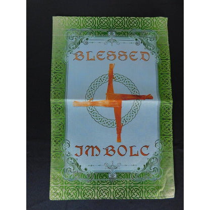 Blessed Imbolc Garden Flag Pagan Wiccan Brigid's Cross Celtic Sabbat Outdoor