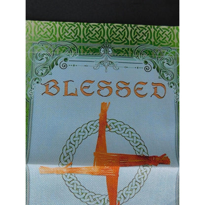 Blessed Imbolc Garden Flag Pagan Wiccan Brigid's Cross Celtic Sabbat Outdoor