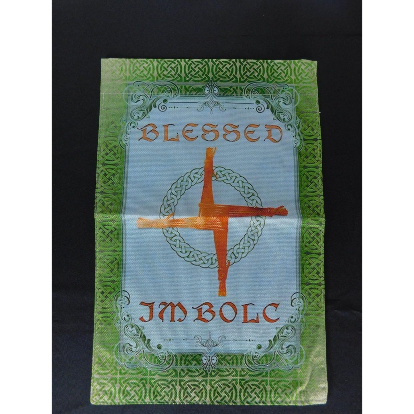 Blessed Imbolc Garden Flag Pagan Wiccan Brigid's Cross Celtic Sabbat Outdoor