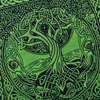 Tree of Life Drawstring Backpack 18" Cotton Cinch Bag