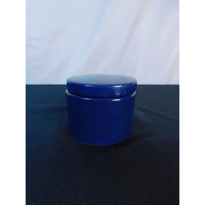 Leo Zodiac Trinket Box Blue Glass Astrological Lion Star Sign Jewelry Dish Gift
