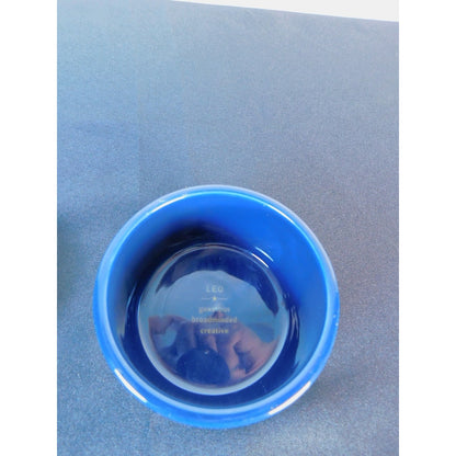 Leo Zodiac Trinket Box Blue Glass Astrological Lion Star Sign Jewelry Dish Gift