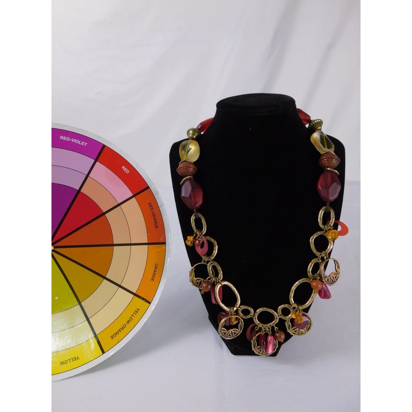 Coldwater Creek Statement Necklace Multi Strand Beaded Mixed Media Boho Gift Jew