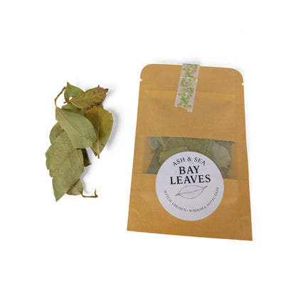 Ash & Sea Bay Leaves Mini Packet - Wish Victory & Protection Spellwork - New