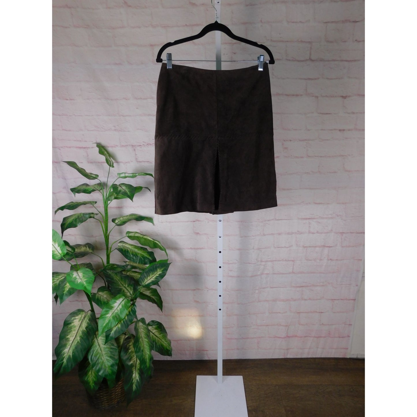 Worth Suede Brown Boho Mini Skirt 6 Leather