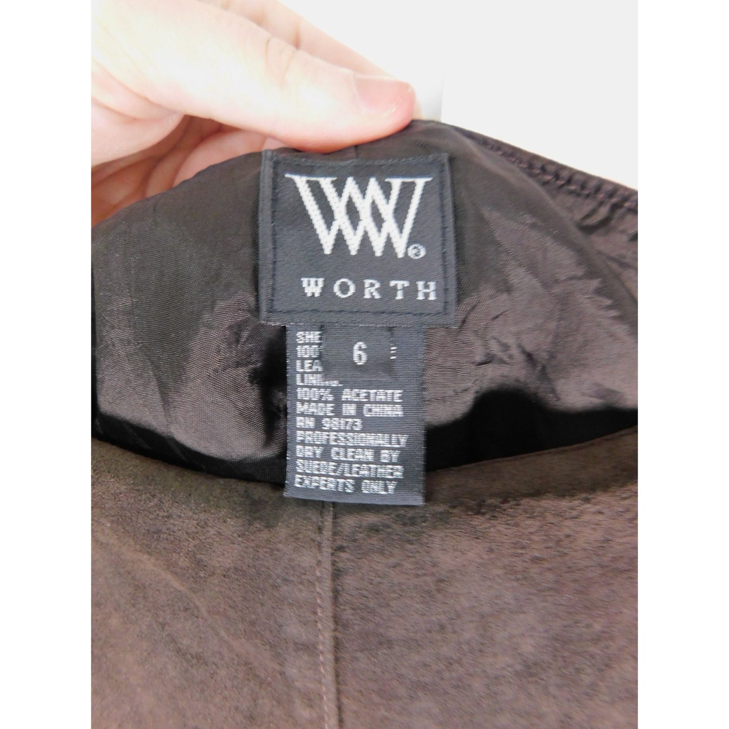 Worth Suede Brown Boho Mini Skirt 6 Leather