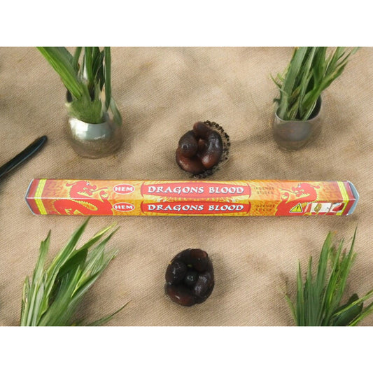 HEM Dragons Blood 20 Incense Sticks Relaxation Meditation