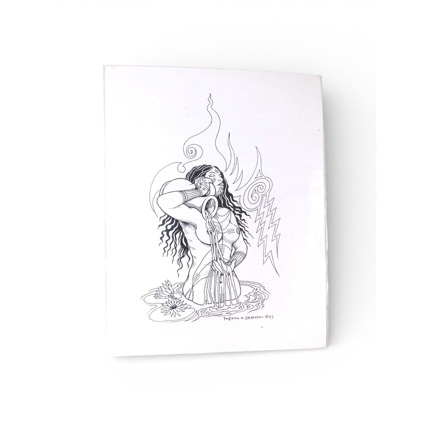 Vtg Phoenix & Arabeth Body Designs Tattoo Flash Art Prints Set Of 2 Vintage Nude