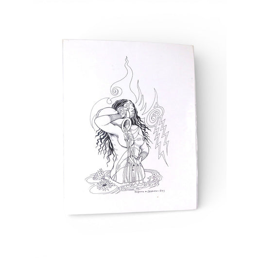 Vtg Phoenix & Arabeth Body Designs Tattoo Flash Art Prints Set Of 2 Vintage Nude