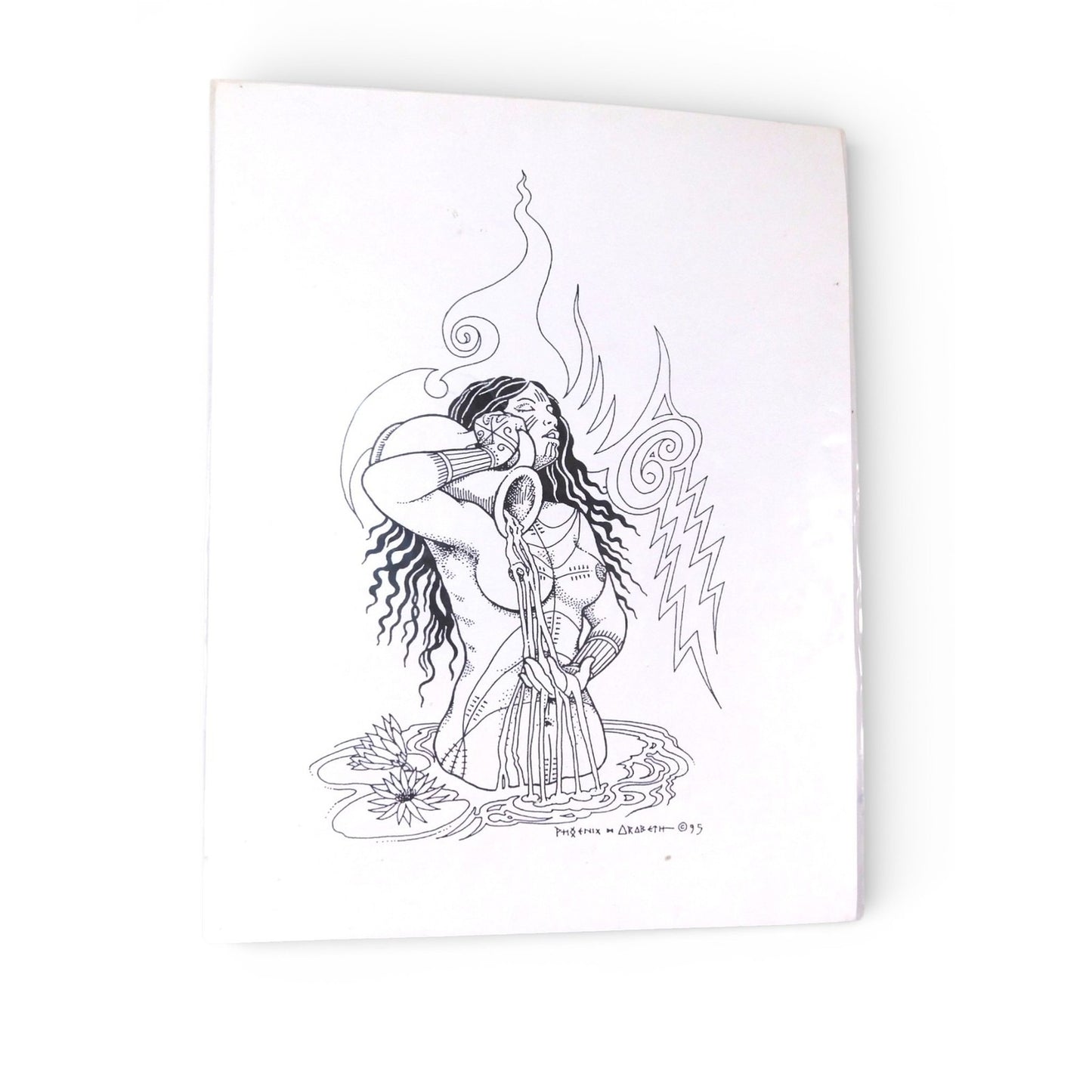 Vtg Phoenix & Arabeth Body Designs Tattoo Flash Art Prints Set Of 2 Vintage Nude