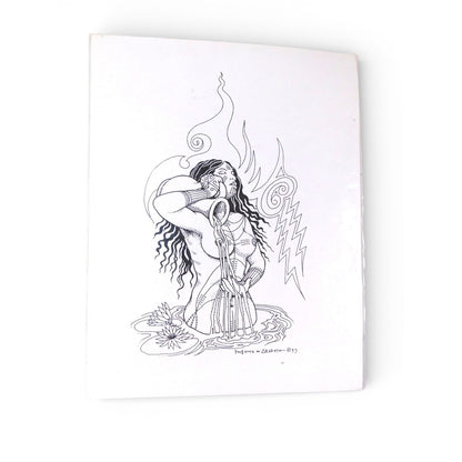 Vtg Phoenix & Arabeth Body Designs Tattoo Flash Art Prints Set Of 2 Vintage Nude