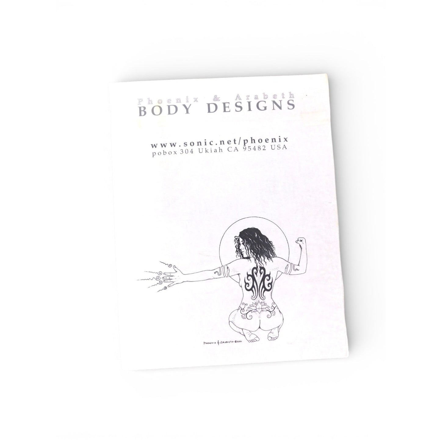 Vtg Phoenix & Arabeth Body Designs Tattoo Flash Art Prints Set Of 2 Vintage Nude