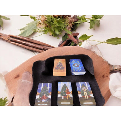 Yuletide Tarot Card Deck, 78 Holiday Cards 4.13" x 2.48" NIB Festive Design
