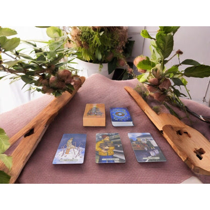 Yuletide Tarot Card Deck, 78 Holiday Cards 4.13" x 2.48" NIB Festive Design