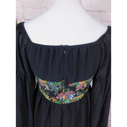 Cider Floral Corset Mini Dress M - Boho Off-Shoulder - Excellent