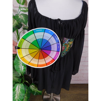 Cider Floral Corset Mini Dress M - Boho Off-Shoulder - Excellent