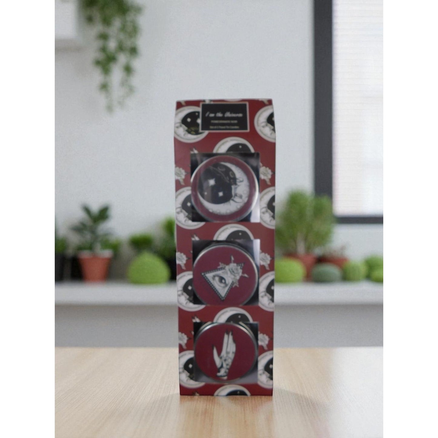 I Am The Universe Candle Set Travel Tin Pomegranate Noir Scented Decor Gift New