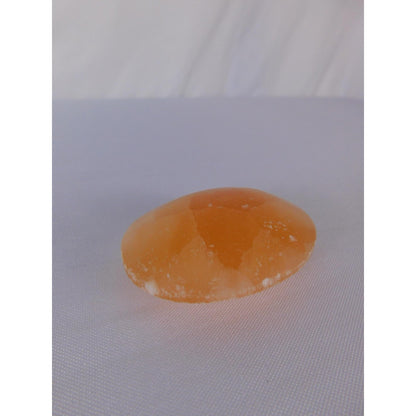 Natural Orange Calcite Palm Stone 0.85 Oz Polished Healing Crystal Worry Stone