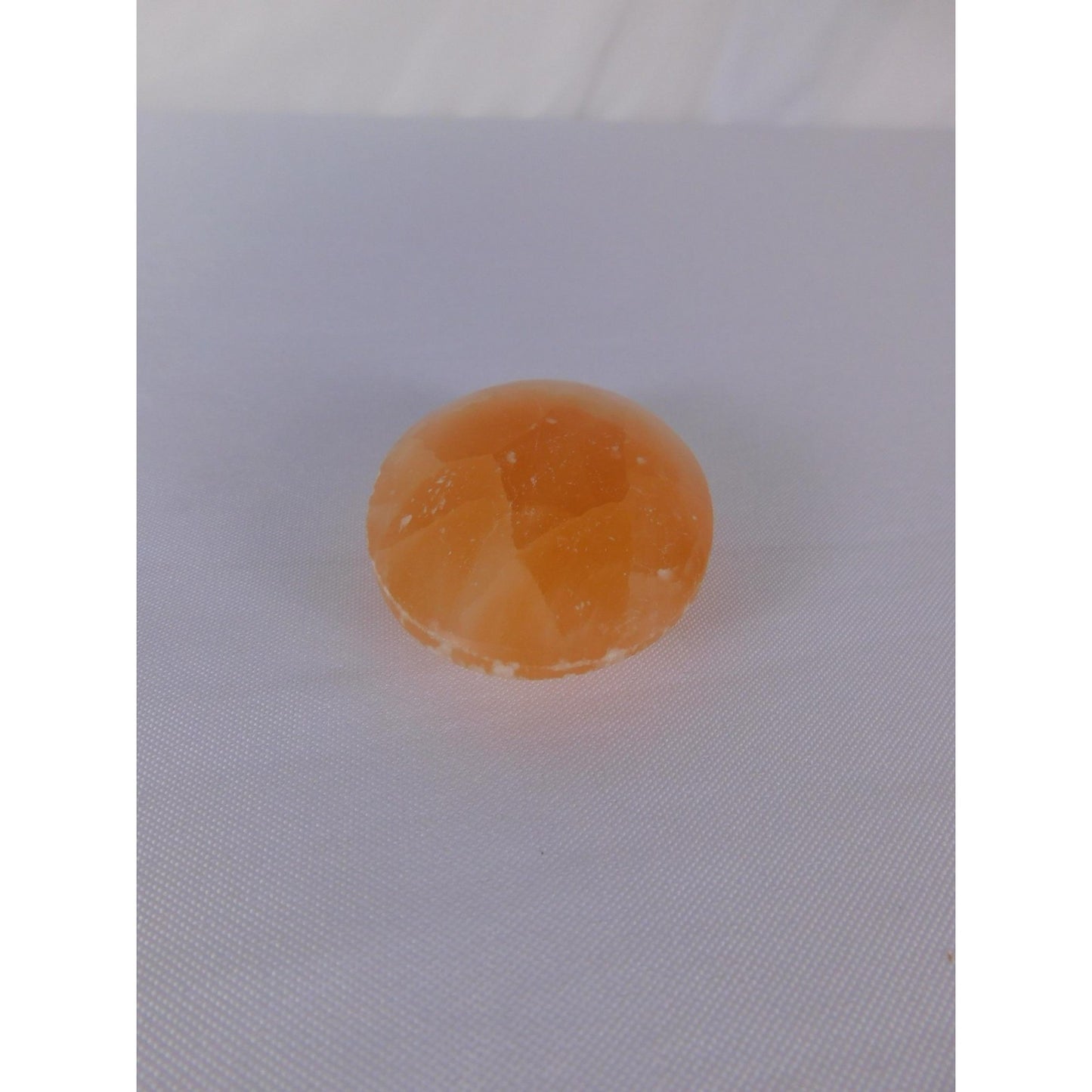 Natural Orange Calcite Palm Stone 0.85 Oz Polished Healing Crystal Worry Stone