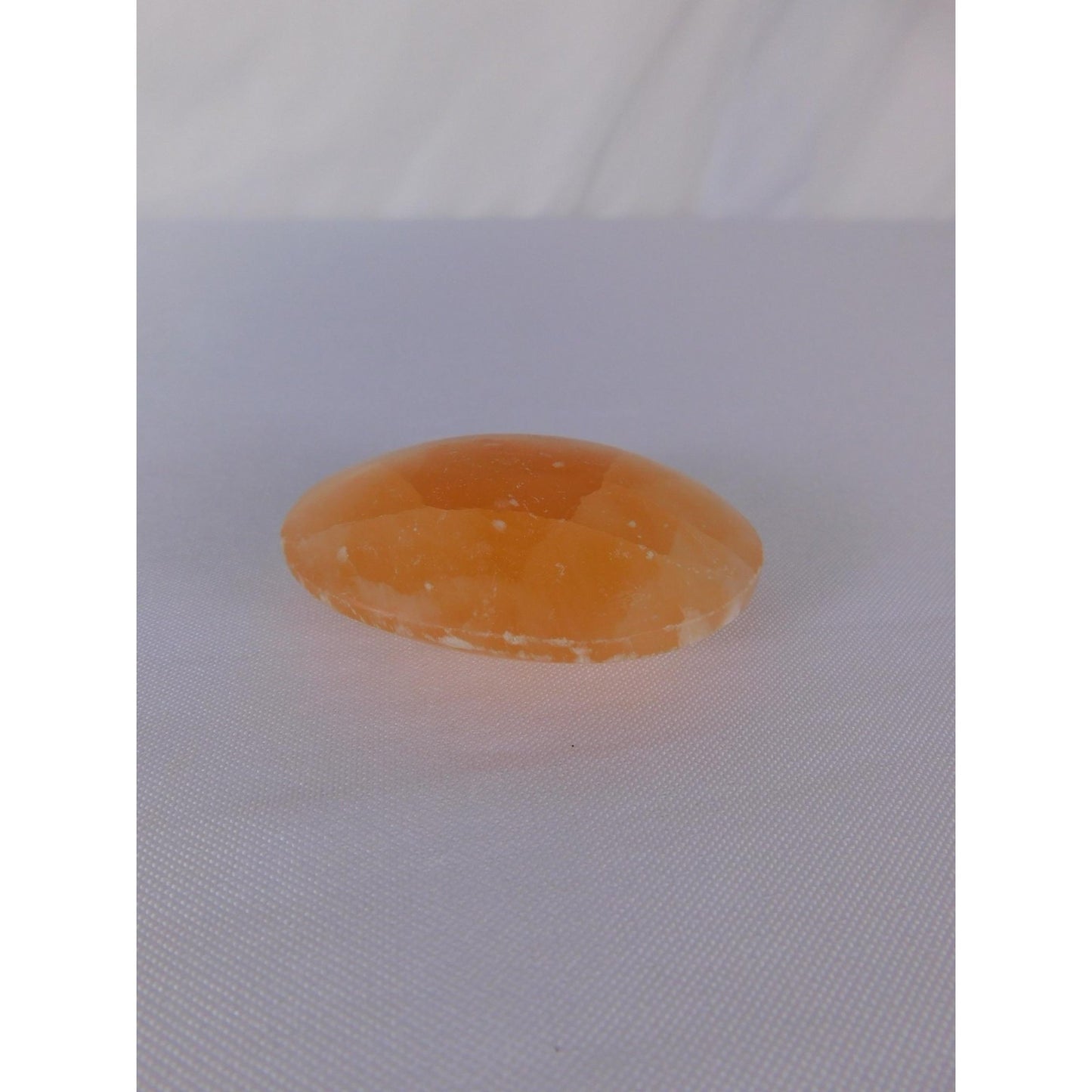 Natural Orange Calcite Palm Stone 0.85 Oz Polished Healing Crystal Worry Stone
