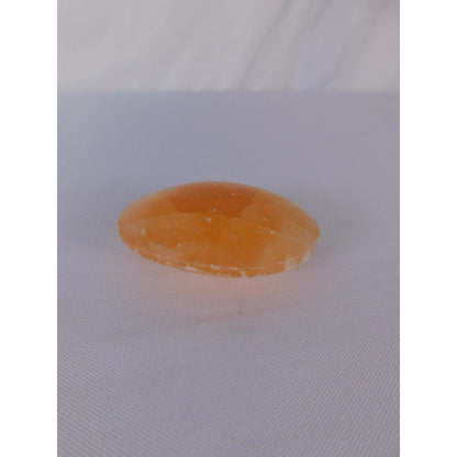 Natural Orange Calcite Palm Stone 0.85 Oz Polished Healing Crystal Worry Stone