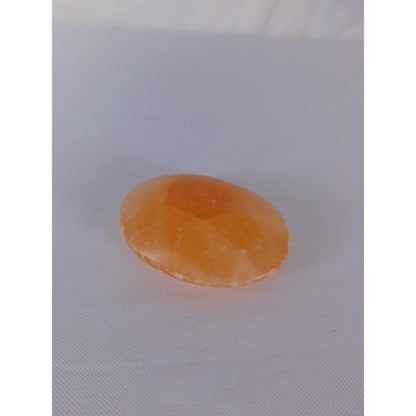 Natural Orange Calcite Palm Stone 0.85 Oz Polished Healing Crystal Worry Stone
