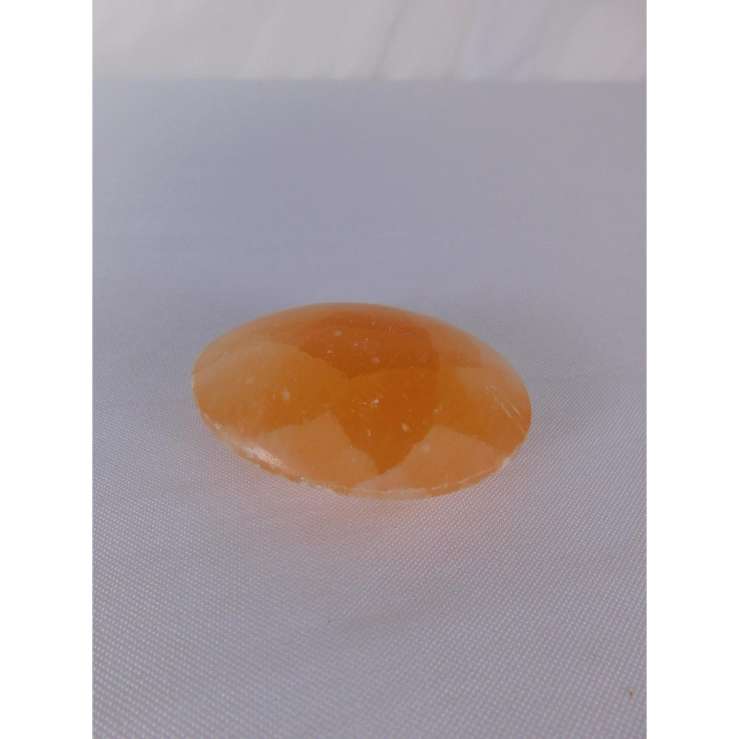 Natural Orange Calcite Palm Stone 0.85 Oz Polished Healing Crystal Worry Stone