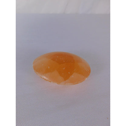 Natural Orange Calcite Palm Stone 0.85 Oz Polished Healing Crystal Worry Stone