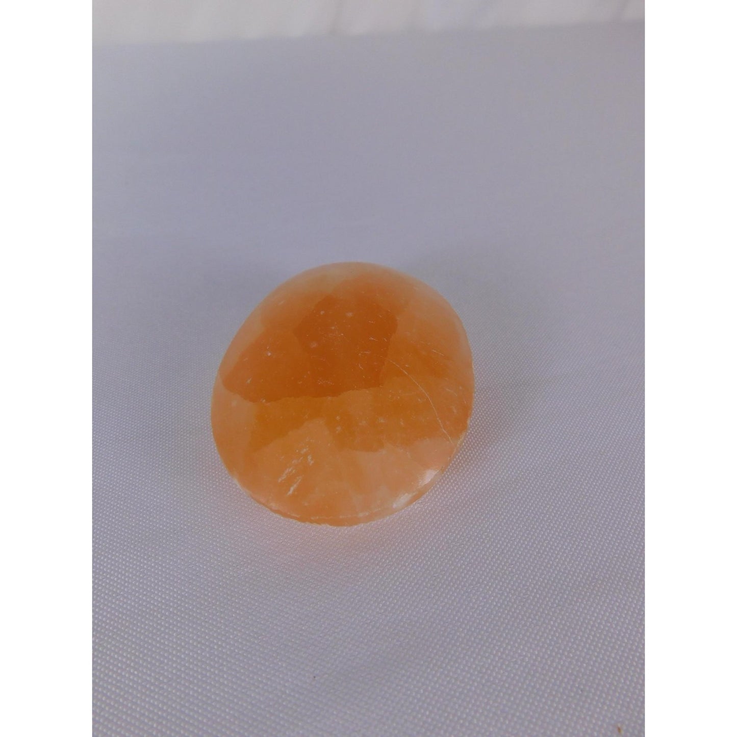 Natural Orange Calcite Palm Stone 0.85 Oz Polished Healing Crystal Worry Stone
