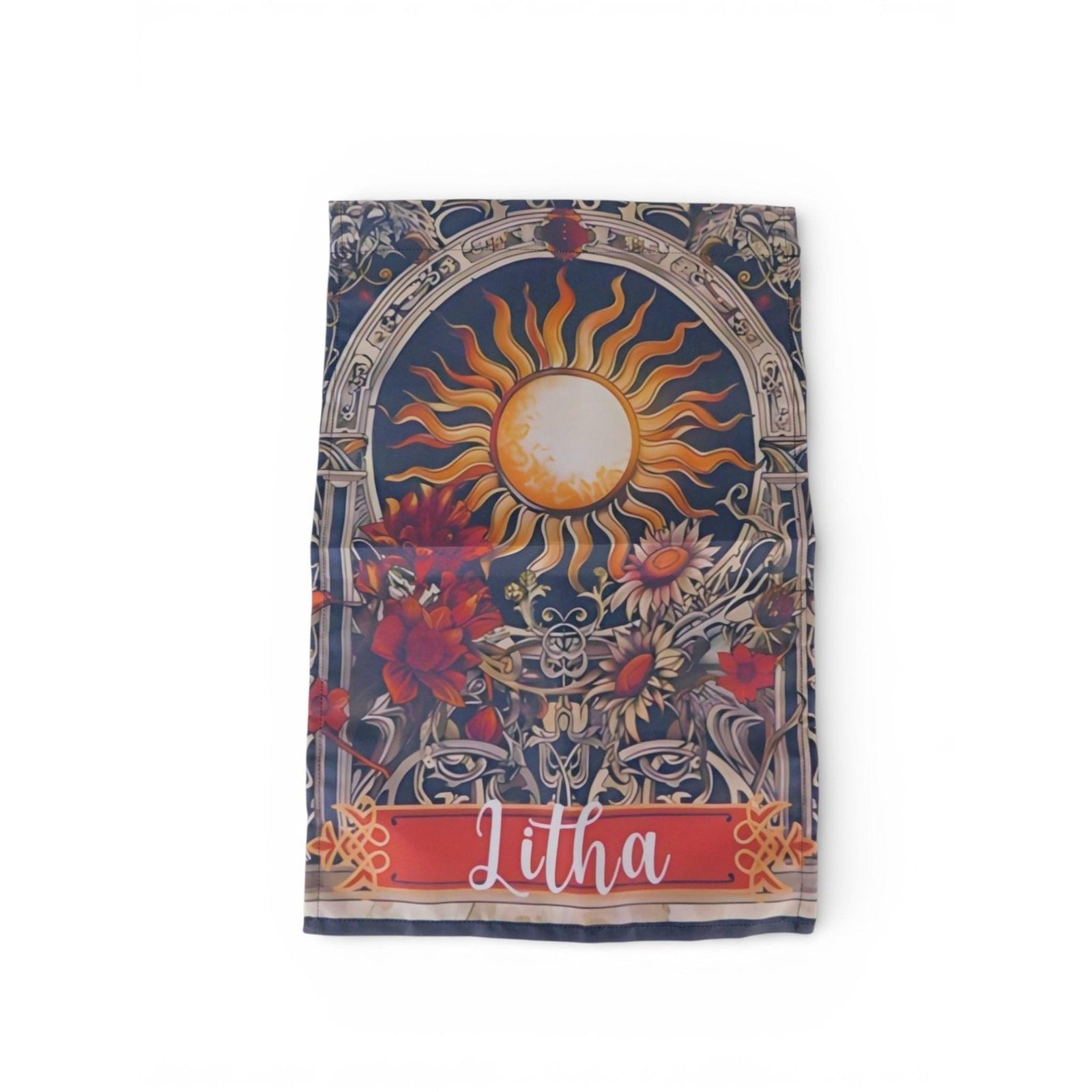 10" X 15" Litha Sunflower Garden Flag Pagan Wicca Summer Solstice Yard Decor