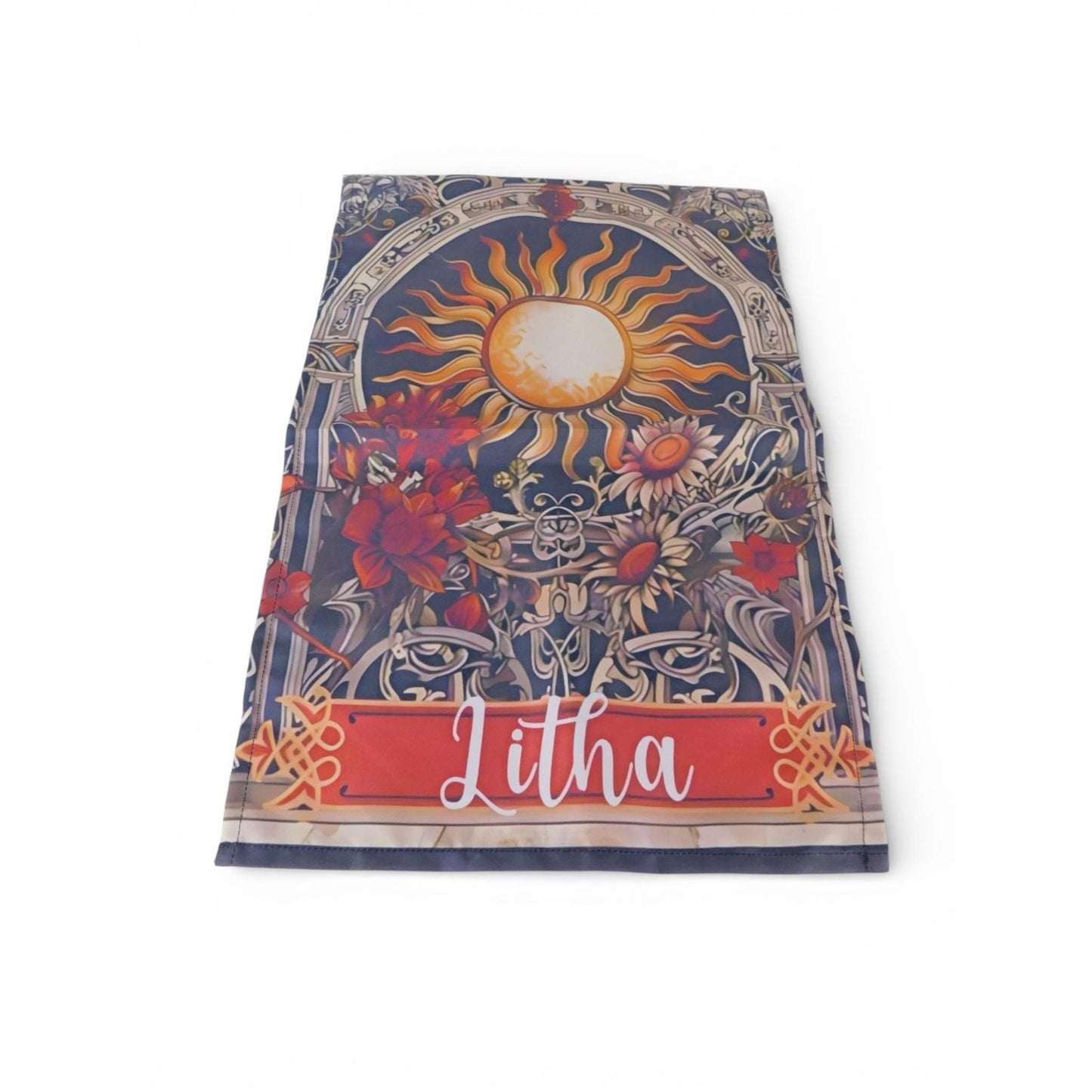 10" X 15" Litha Sunflower Garden Flag Pagan Wicca Summer Solstice Yard Decor