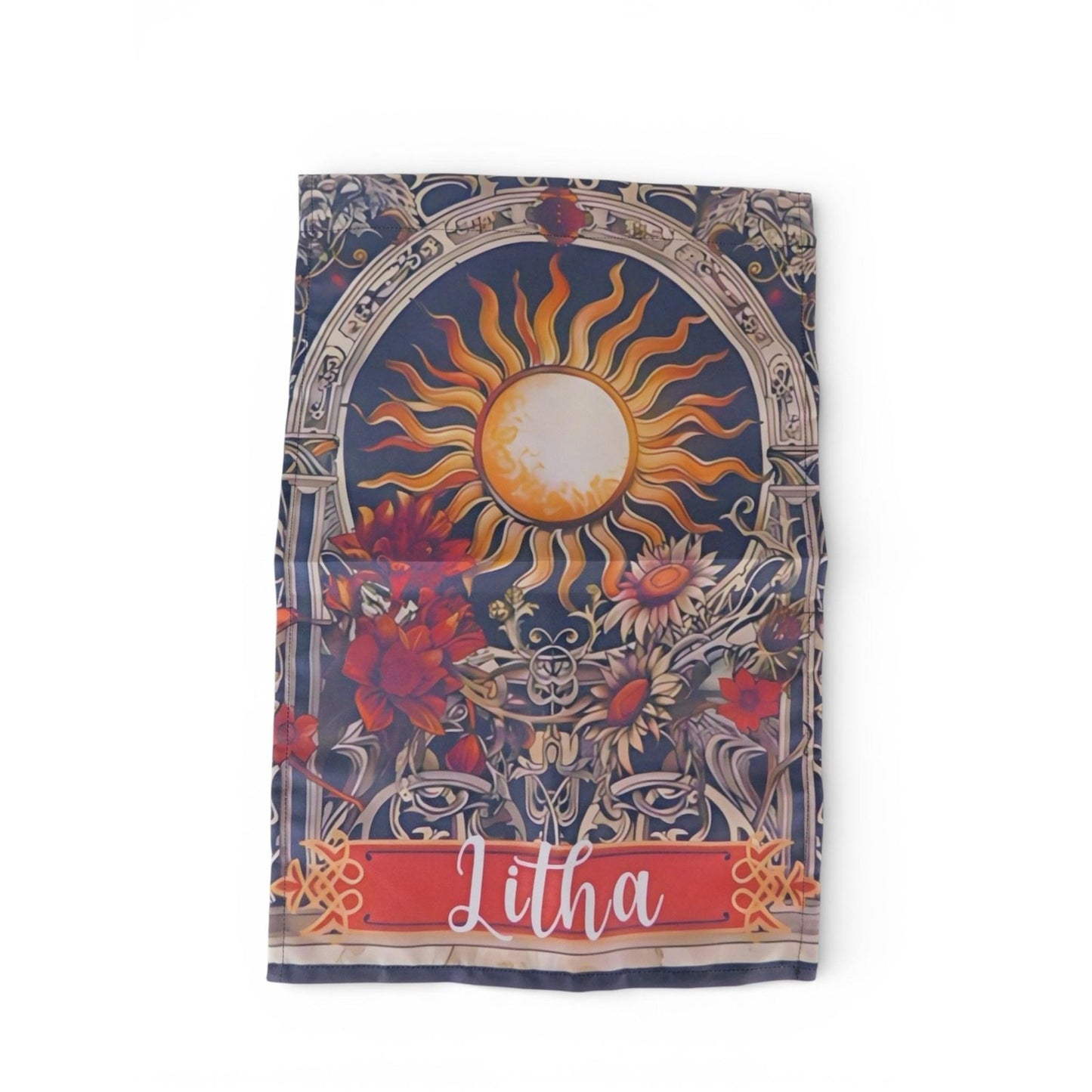 10" X 15" Litha Sunflower Garden Flag Pagan Wicca Summer Solstice Yard Decor