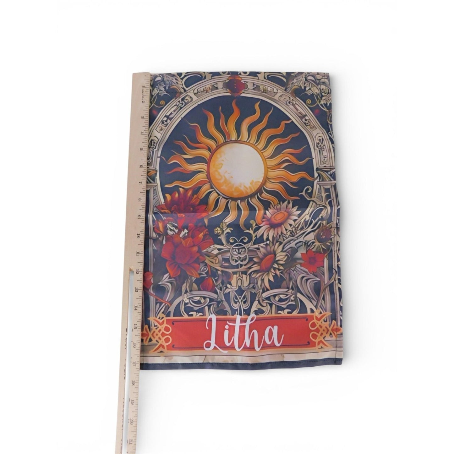 10" X 15" Litha Sunflower Garden Flag Pagan Wicca Summer Solstice Yard Decor