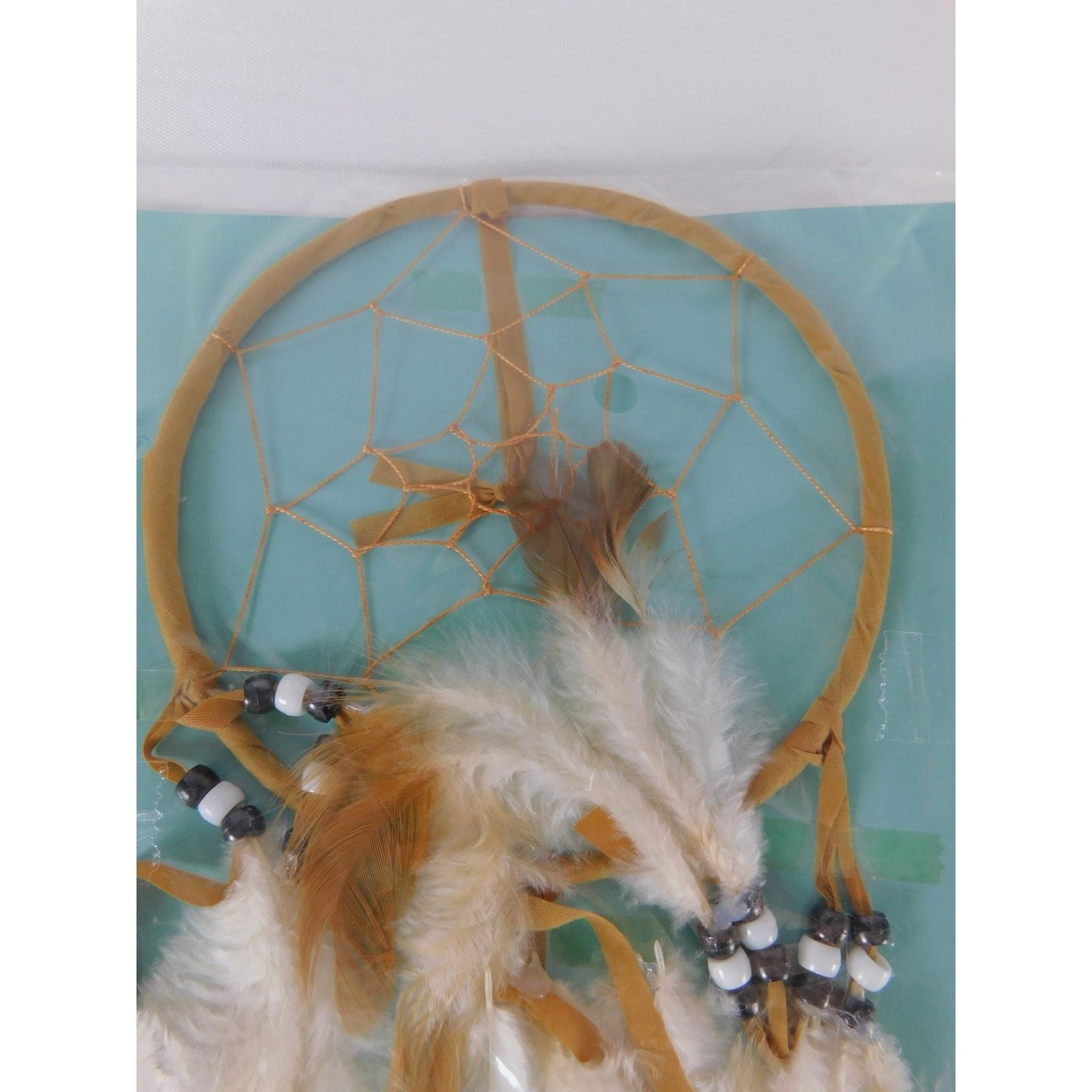 Lakota Dreamcatcher St. Joseph's Indian School Feather Beaded Wall Decor Hanging