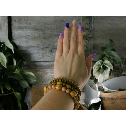 Boho Tree Of Life Bracelet Multi-Layer Tassel - New - Witchcore Earth