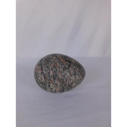Small Polished Jasper Stone Egg Speckled Crystal Altar Decor Palm 0.98 Oz