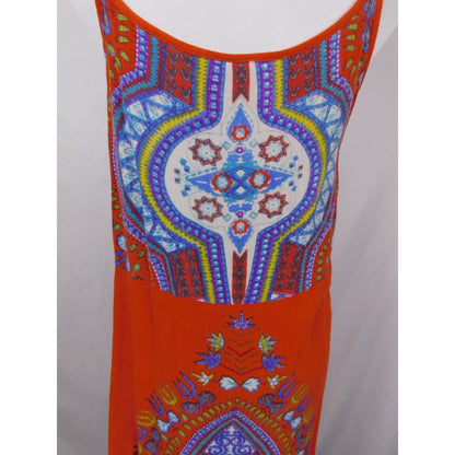 World Market S/M Boho Tribal Sleeveless Dress Rayon