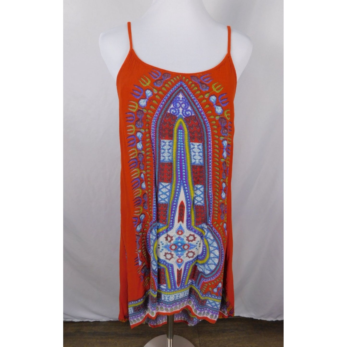World Market S/M Boho Tribal Sleeveless Dress Rayon