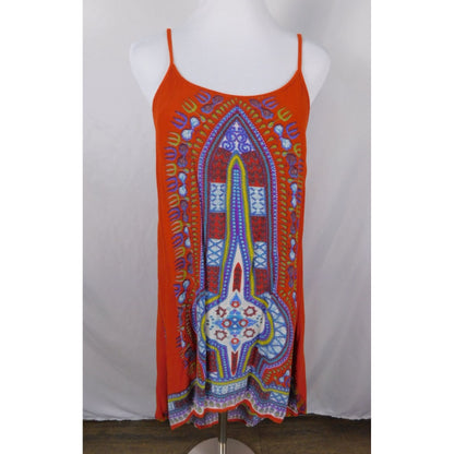 World Market S/M Boho Tribal Sleeveless Dress Rayon