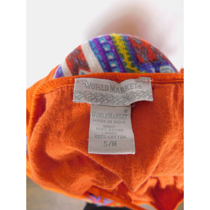 World Market S/M Boho Tribal Sleeveless Dress Rayon