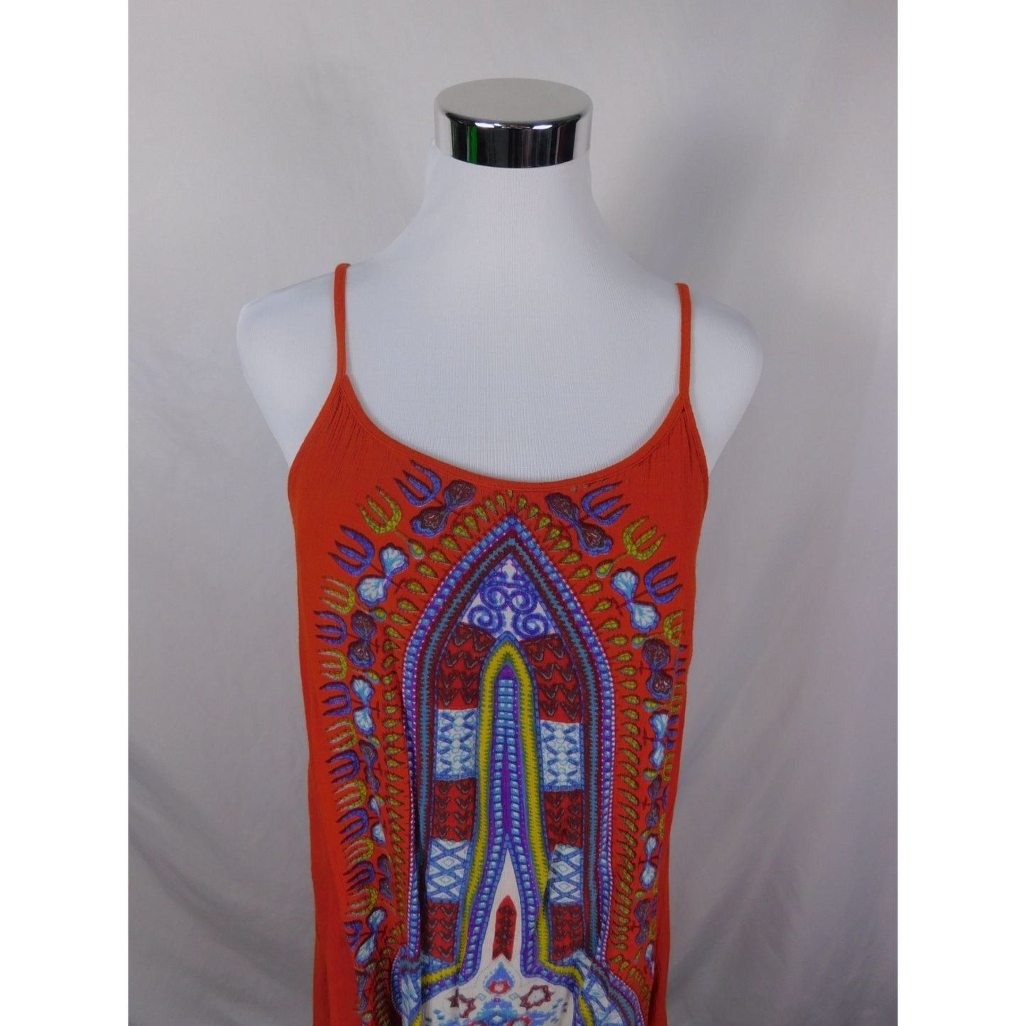 World Market S/M Boho Tribal Sleeveless Dress Rayon