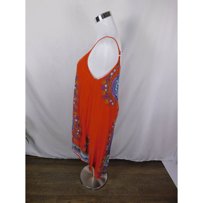 World Market S/M Boho Tribal Sleeveless Dress Rayon