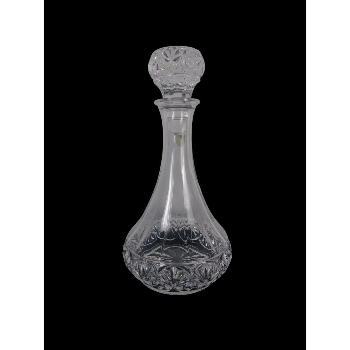 Vintage Crystal Glass Decanter With Stopper Elegant Cut Design For Whiskey/Wine